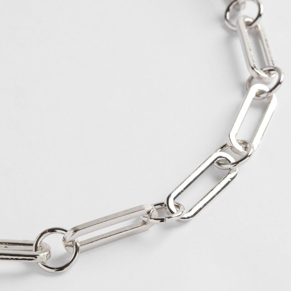 TORRID 22" Silver Link Necklace with Toggle NEW - Picture 3 of 3